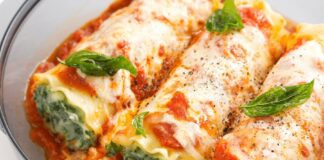 Cannelloni au Brocciu et menthe Cannelloni au Bruccio