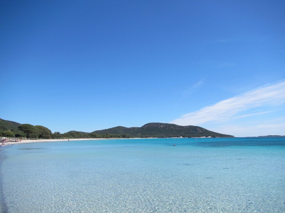 Palombaggia Strand 100 Töne aus Blau und Rot